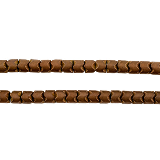 Antiqued Copper Non-Magnetic Hematite Snake Beads (5mm) - The Bead Chest