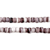Plum Purple & White Swirl Padre Beads (7mm)