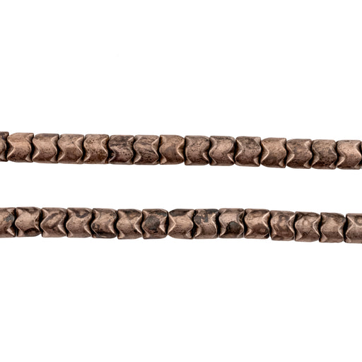 Antiqued Bronze Non-Magnetic Hematite Snake Beads (5mm) - The Bead Chest