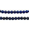 Vintage Round Dark Lapis Lazuli Beads (6mm)