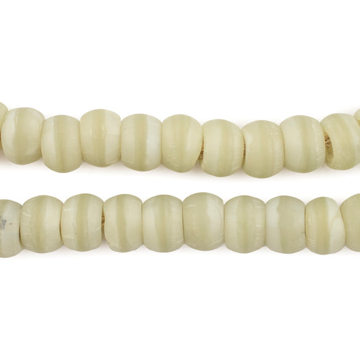 Beige Yellow Padre Beads (9mm) - The Bead Chest
