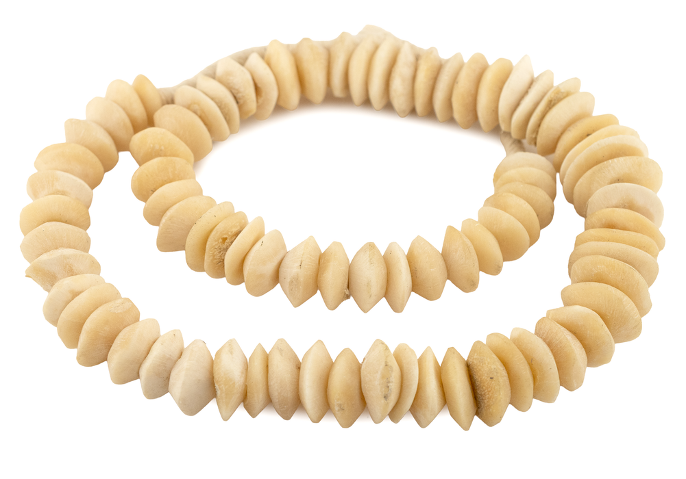 Graduated Camel Bone Saucer Beads (17-27mm)