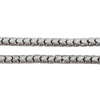 Silver Non-Magnetic Hematite Snake Beads (5mm)