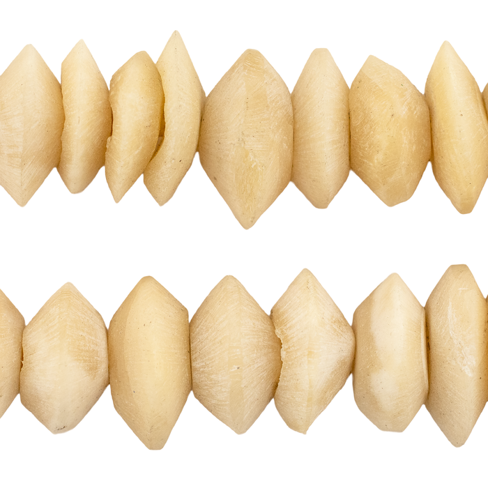 Graduated Camel Bone Saucer Beads (17-27mm)