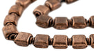 Antiqued Copper Hollow Square Beads (9x8mm) - The Bead Chest