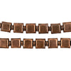 Antiqued Copper Hollow Square Beads (9x8mm)