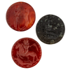 Premium Afghan Carved Stone Cabochons (Set of 3) #17313