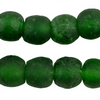Green Recycled Glass Beads (18mm)