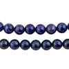 Round Weathered Lapis Lazuli Beads (9mm)