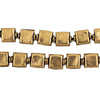 Antiqued Brass Hollow Square Beads (9x8mm)
