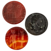 Premium Afghan Carved Stone Cabochons (Set of 3) #17312