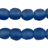 Blue Recycled Glass Beads (14mm)