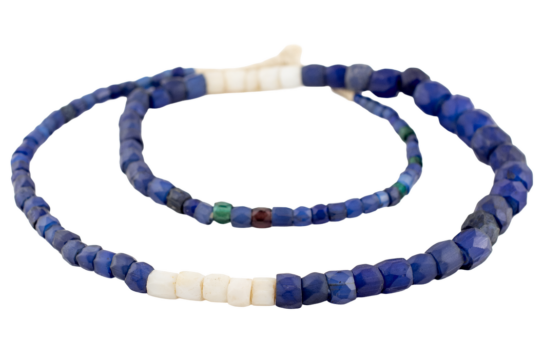 Assorted Antique Russian Blue Trade Beads