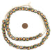 Brown Striped Eye Krobo Beads (11mm) - The Bead Chest