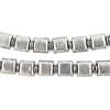 Antiqued Silver Hollow Square Beads (9x8mm)