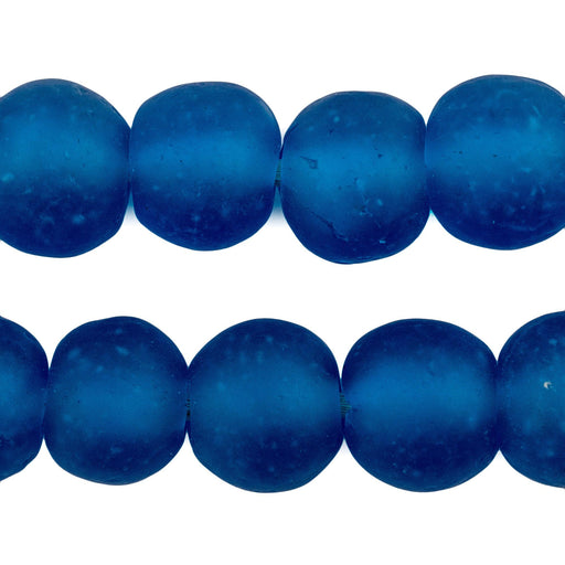 Azul Recycled Glass Beads (18mm) - The Bead Chest