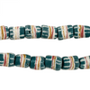 Teal Strawstack Beads