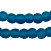 Teal Recycled Glass Beads (11mm)