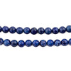 Vintage Round Mottled Lapis Lazuli Beads (6mm)