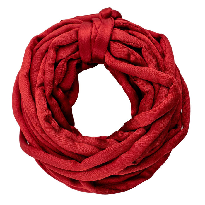 6mm Crimson Red Premium Fabric Cord (16ft)