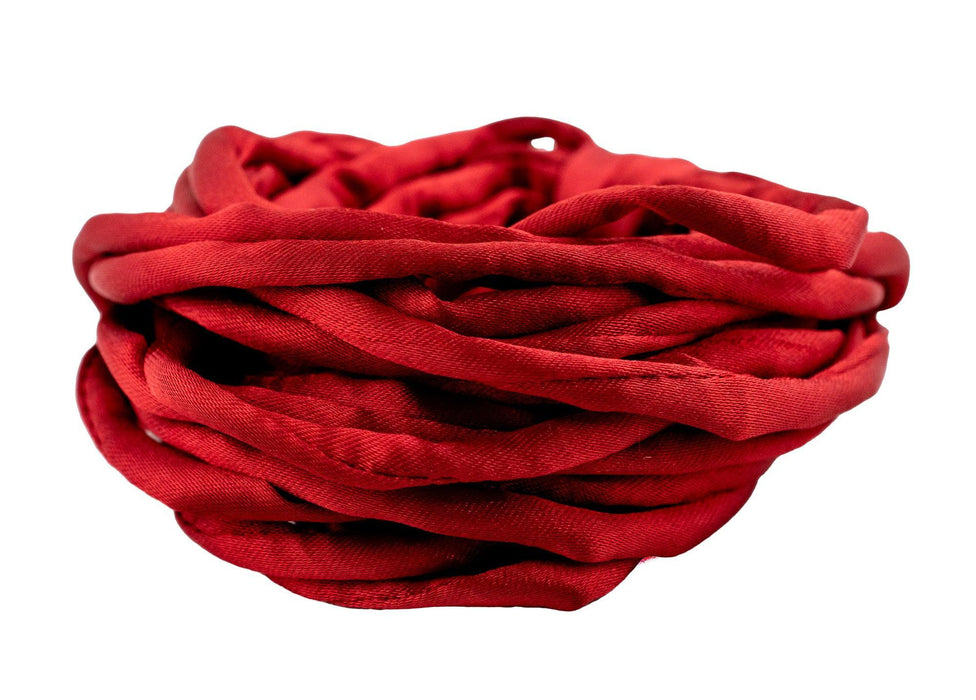 6mm Crimson Red Premium Fabric Cord (16ft)