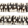 Doodle Design Batik Bone Beads (Flags)