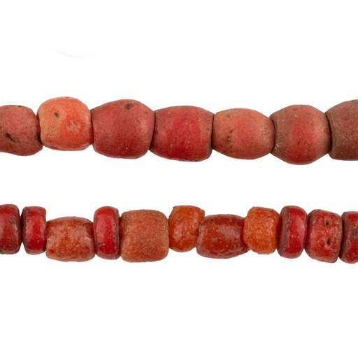 Vintage Yoruba Mock Coral Beads #17263