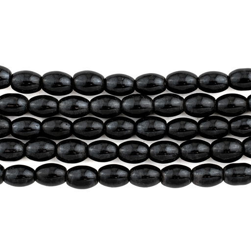 Midnight Black Naga Bead Necklace