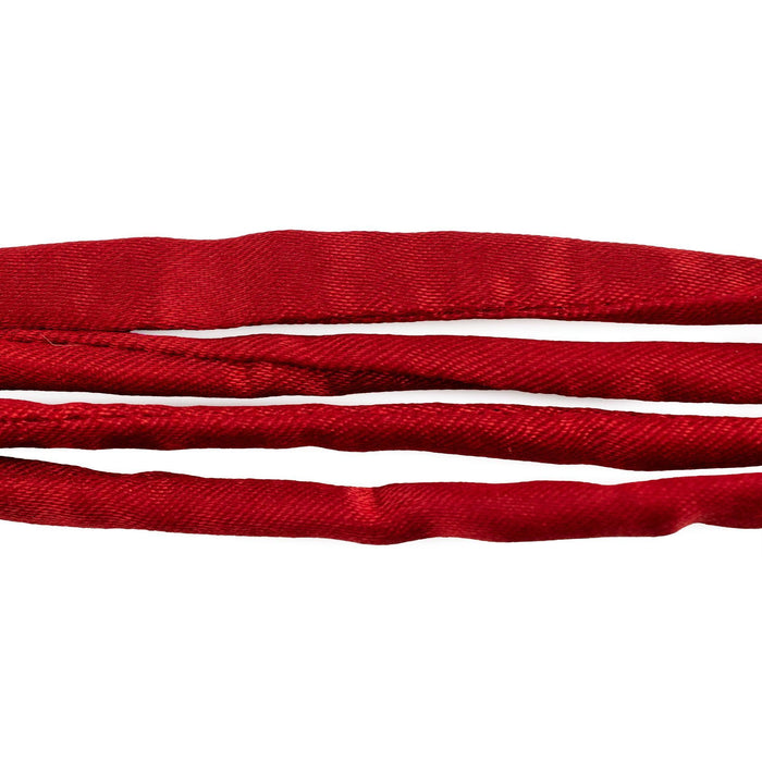 6mm Crimson Red Premium Fabric Cord (16ft)
