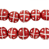 Red Terracotta French Cross Beads (14mm)
