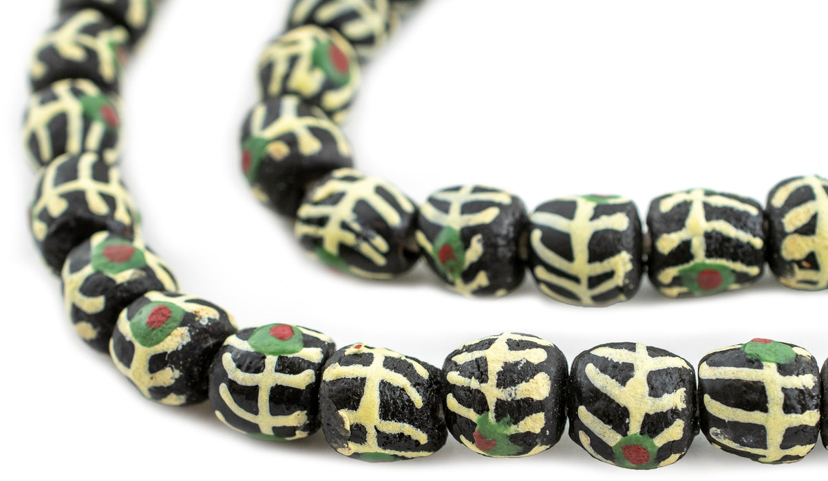 Tribal Eye Krobo Beads (11mm) - The Bead Chest