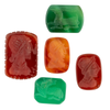 Carved Stone Cabochons (Set of 5) #17307