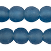 Light Blue Recycled Glass Beads (18mm)