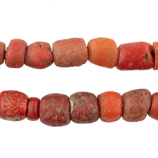 Vintage Yoruba Mock Coral Beads #17266