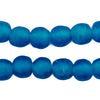 Light Azul Recycled Glass Beads (13mm)