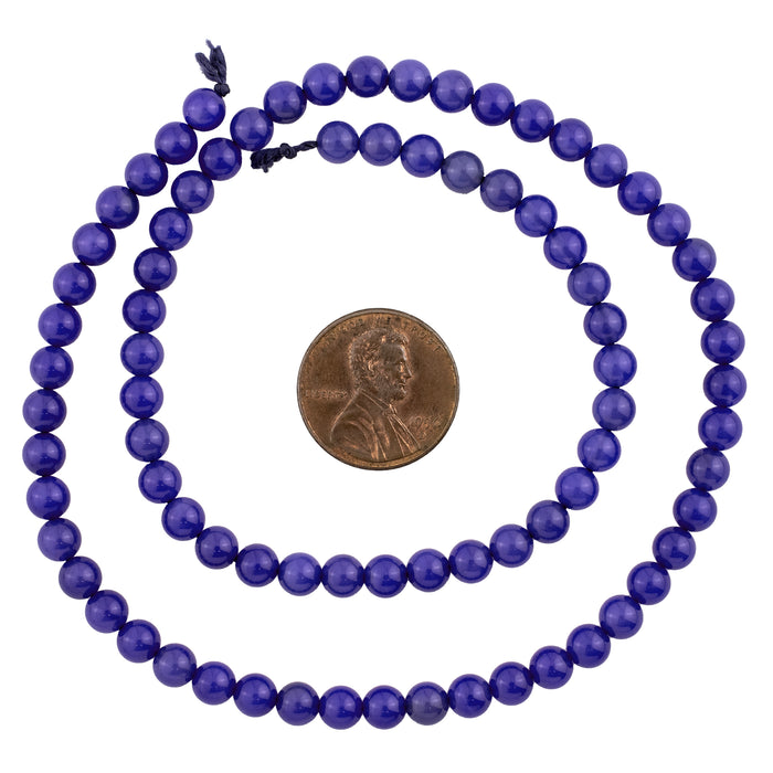 Round Vintage Chalcedony Agate Beads (5mm)