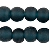 Teal Recycled Glass Beads (18mm)