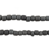 Dark Grey Java Glass Beads (6-8mm)