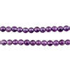 Cloudy Round Amethyst Beads (5mm)