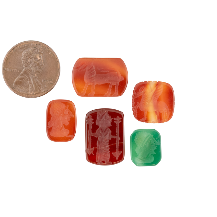 Carved Stone Cabochons (Set of 5) #17305