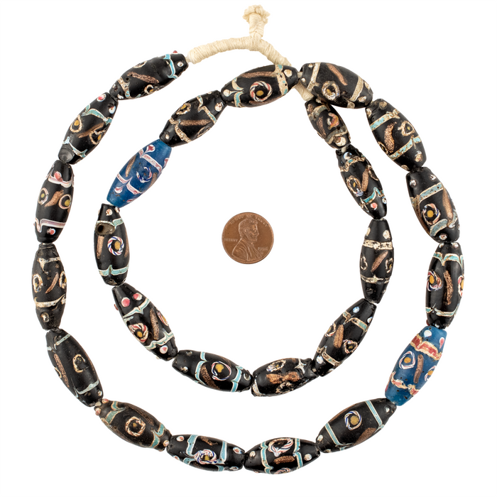 Old Venetian French Ambassador Trade Beads #17423