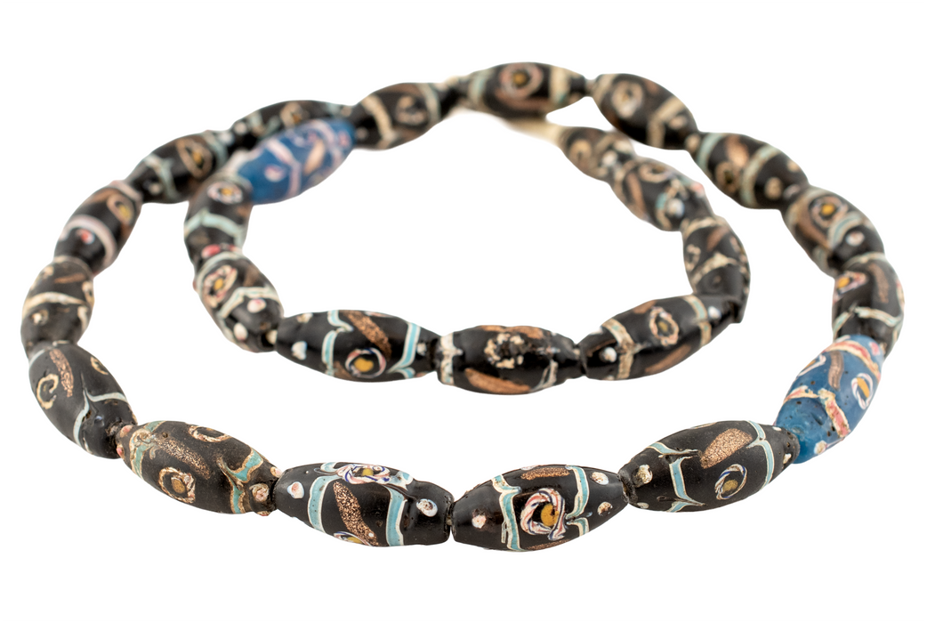 Old Venetian French Ambassador Trade Beads #17423
