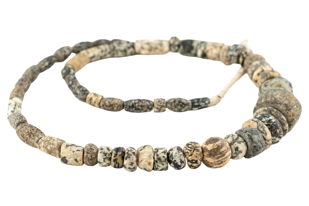 Ancient Mali Granite Stone Beads #17485