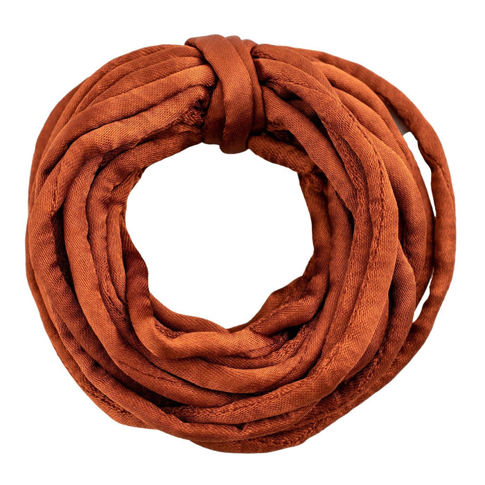 6mm Pumpkin Orange Premium Fabric Cord (16ft)