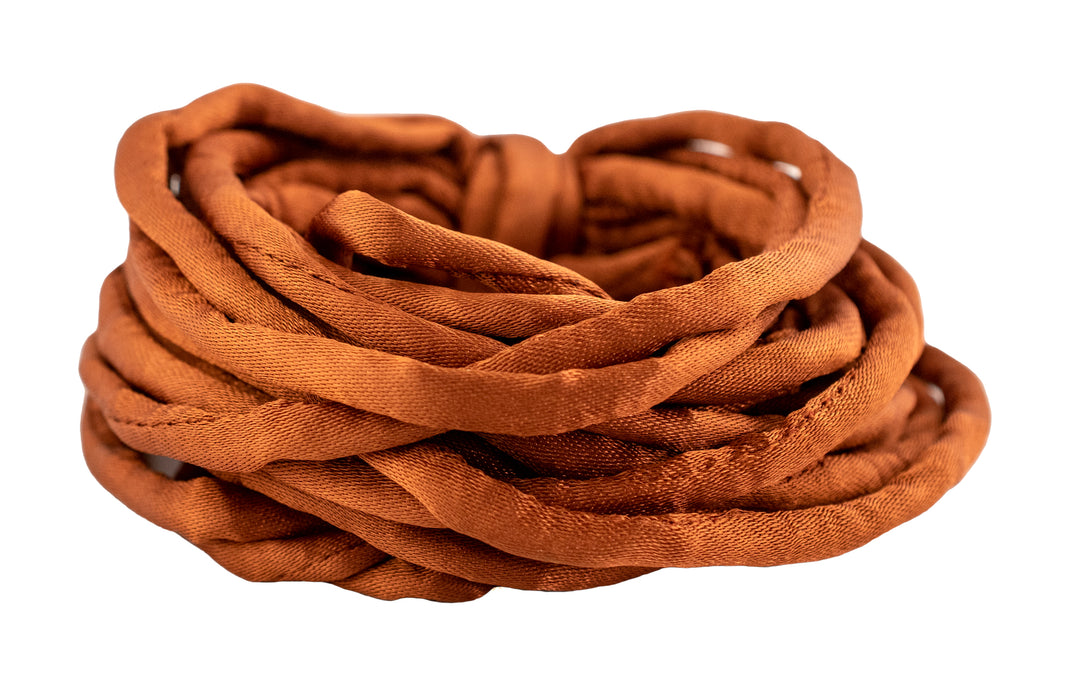 6mm Pumpkin Orange Premium Fabric Cord (16ft)