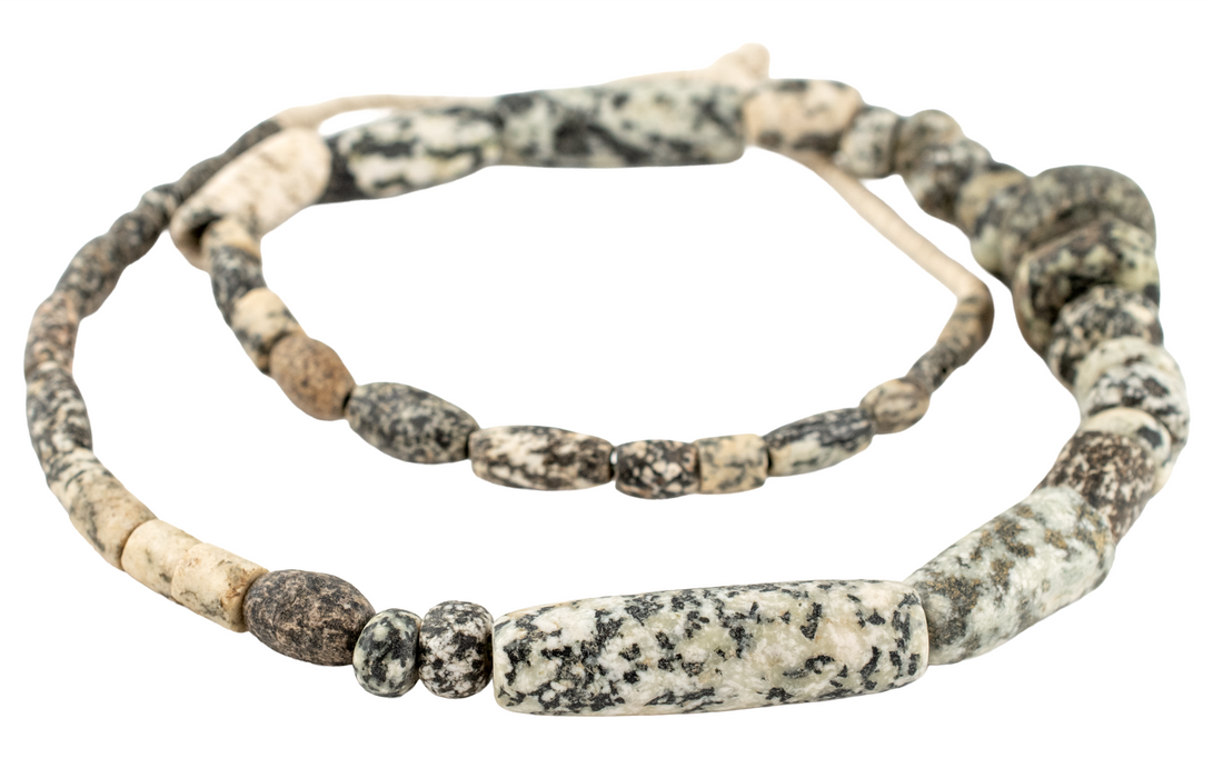 Ancient Mali Granite Stone Beads #17486