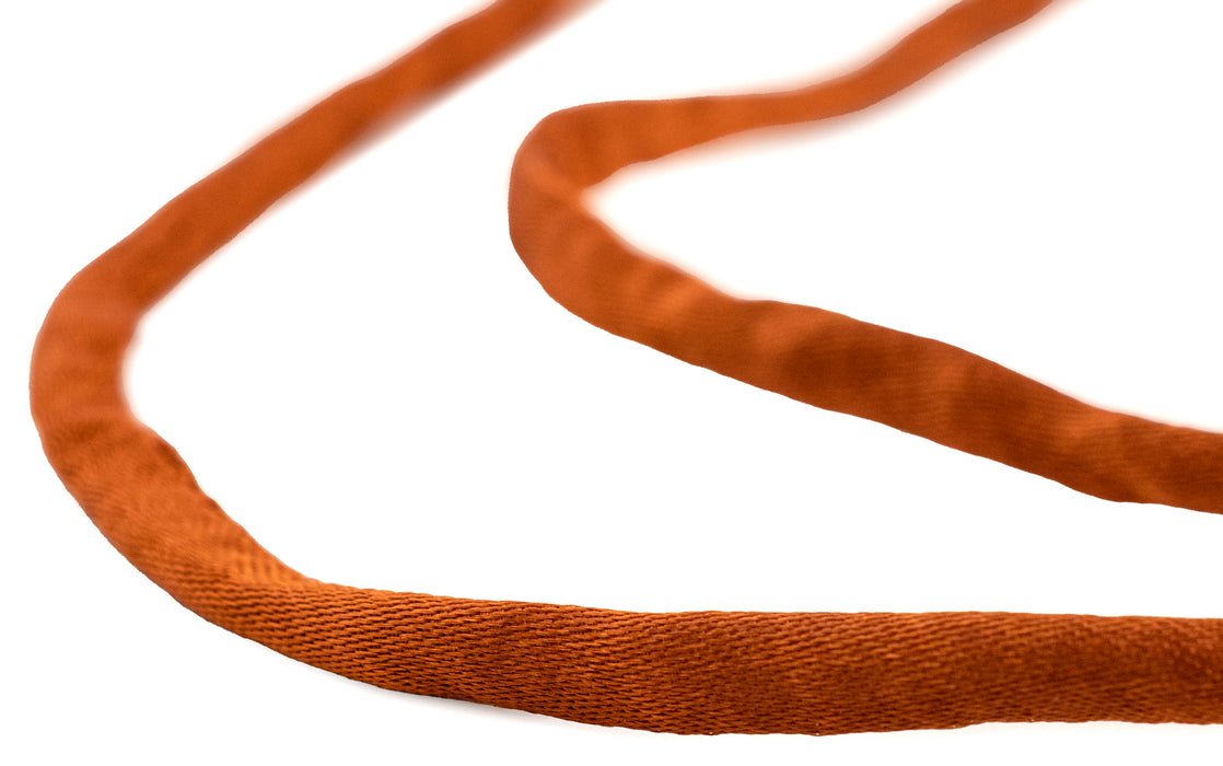 6mm Pumpkin Orange Premium Fabric Cord (16ft)