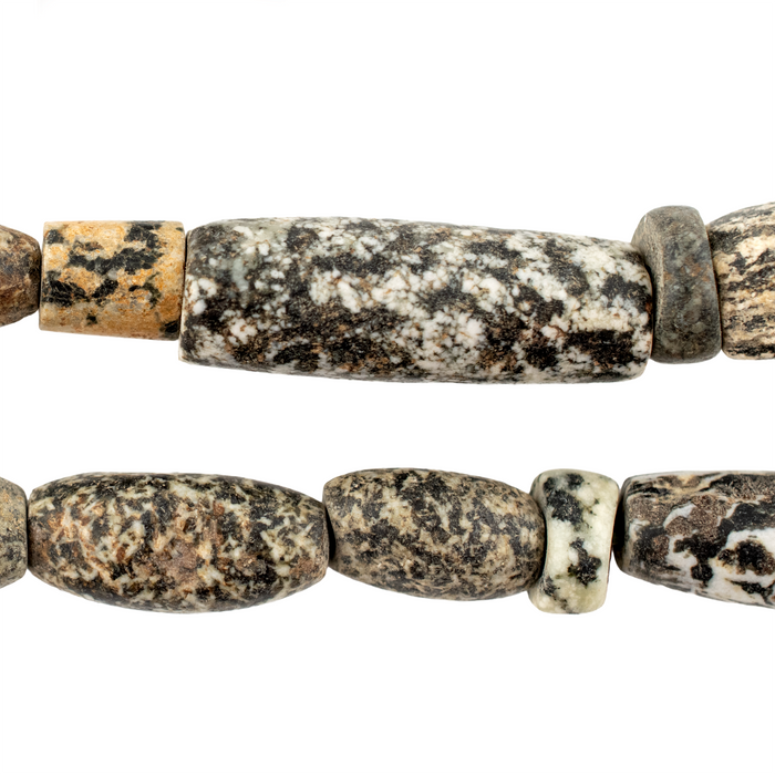 Ancient Mali Granite Stone Beads #17487