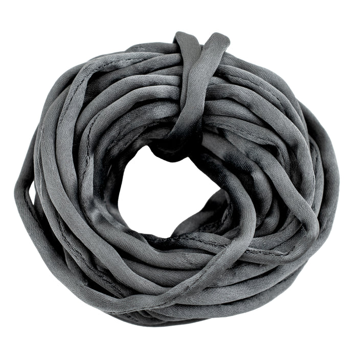 6mm Charcoal Grey Premium Fabric Cord (16ft)