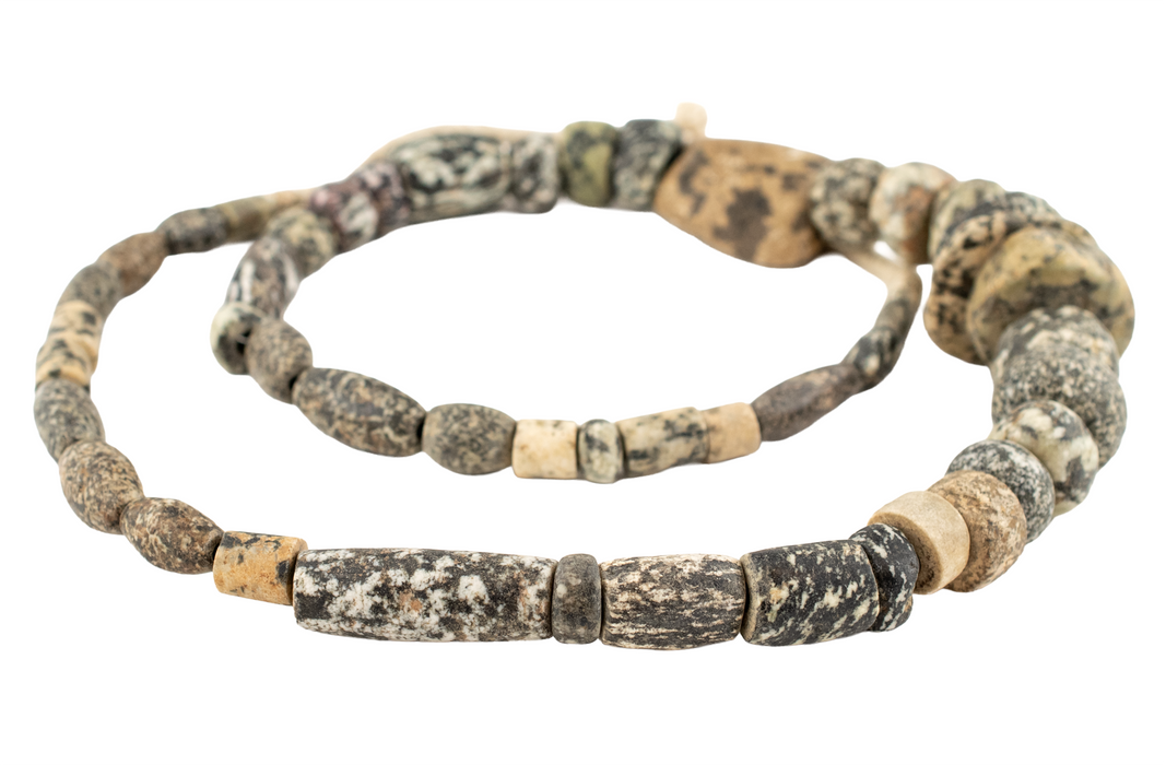 Ancient Mali Granite Stone Beads #17487